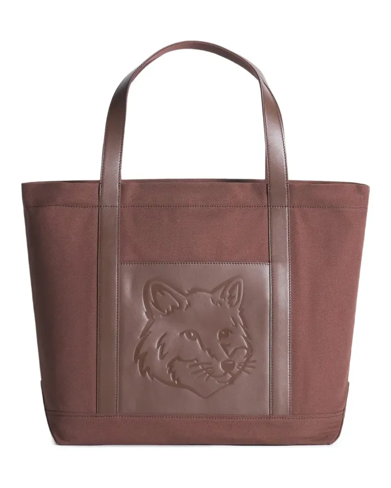 Kitsuné Shopper mit Fuchs - Braun Braun
