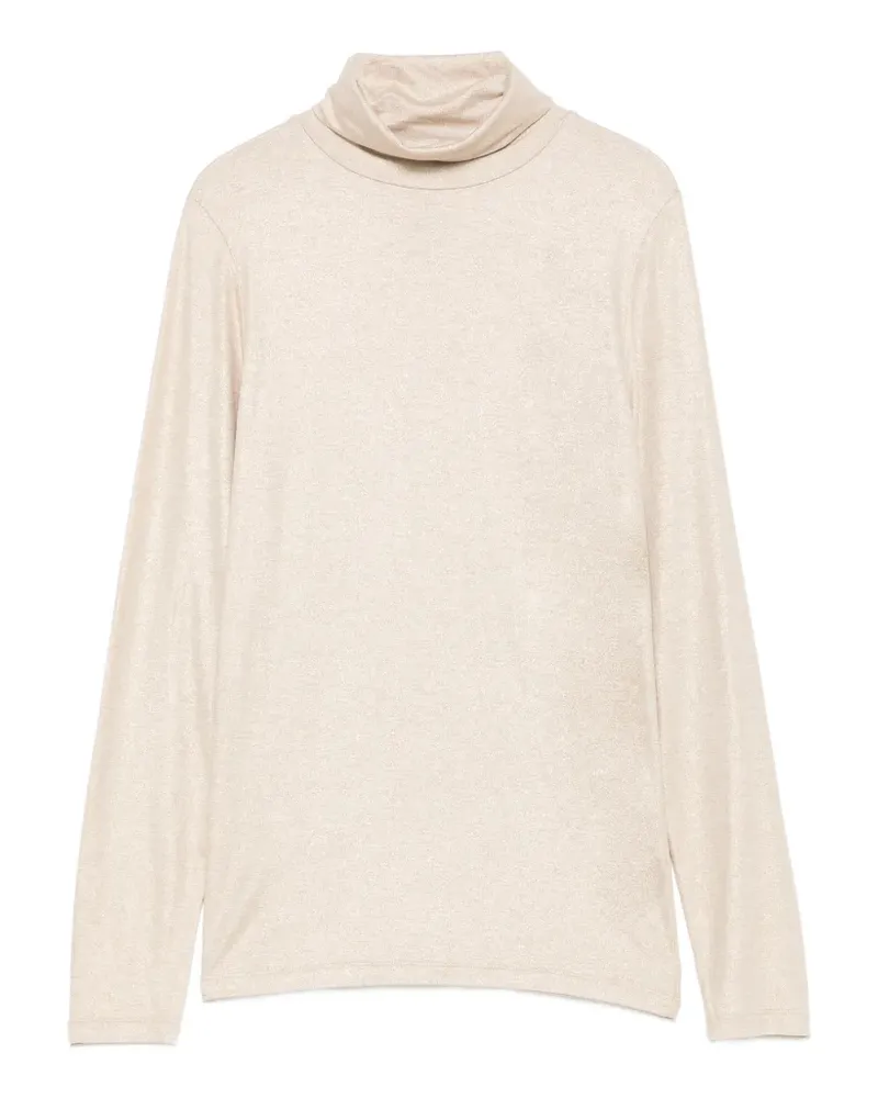 Majestic Bluse im Metallic-Look - Nude Nude