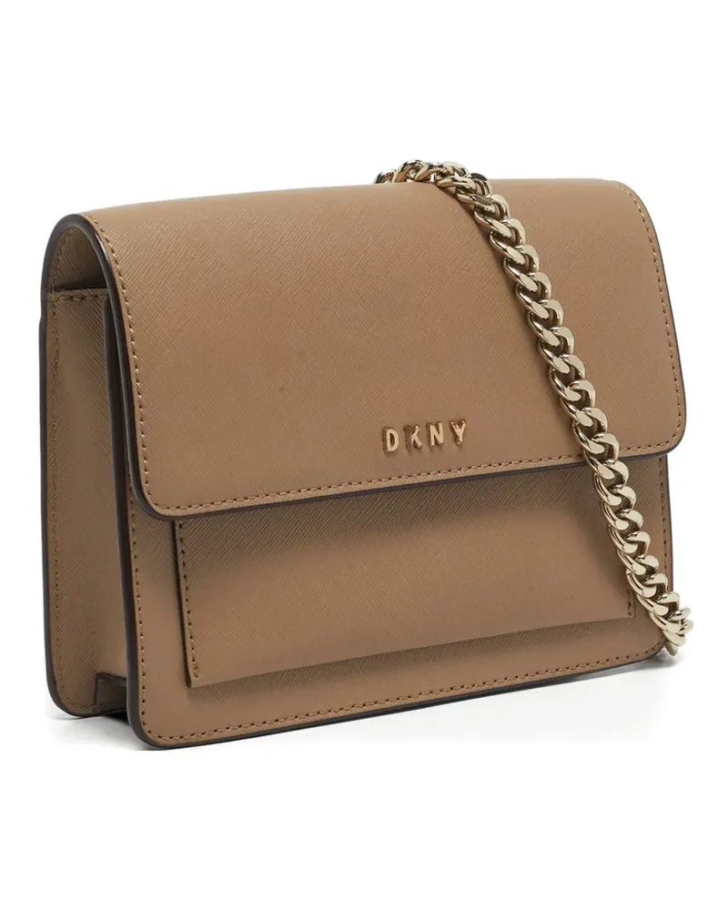 DKNY flap chain crossbody bag - Nude Nude