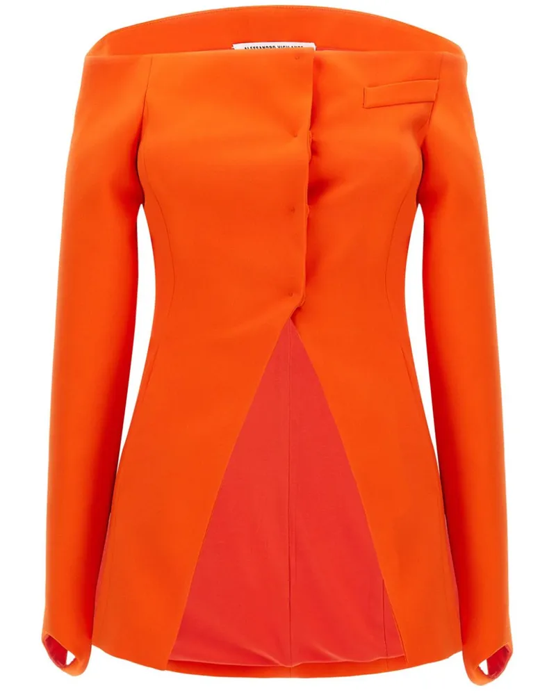 Alessandro Vigilante Schulterfreier Blazer - Orange Orange