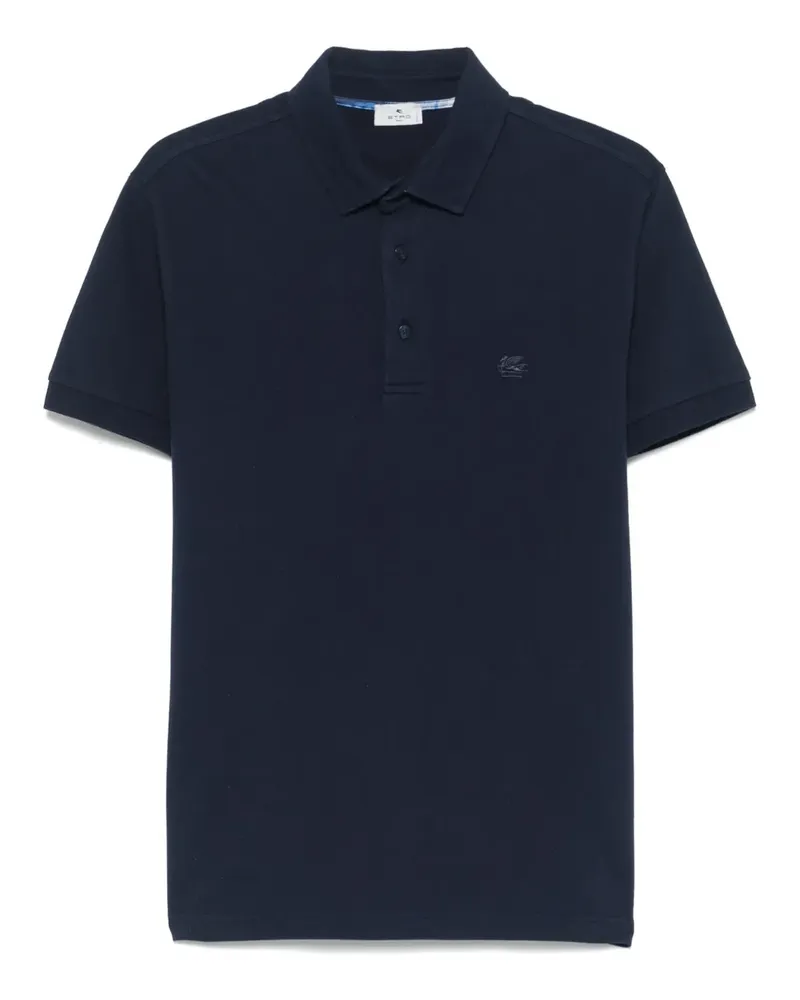 Etro Klassisches Poloshirt - Blau Blau