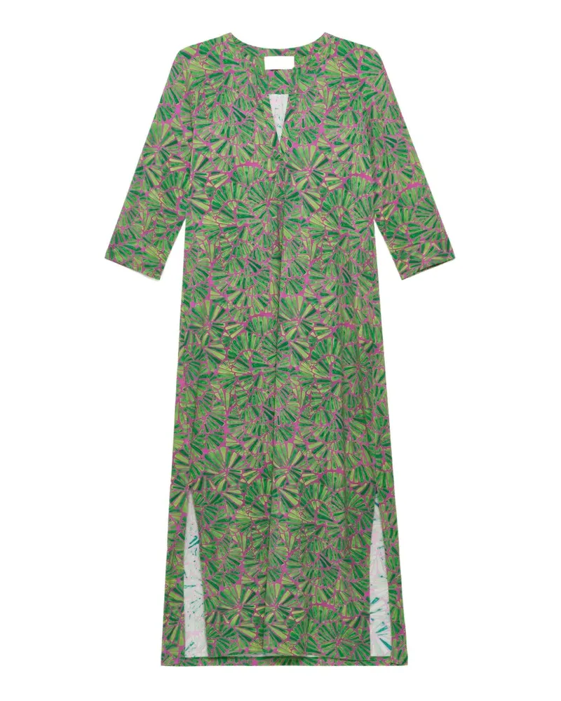 Maliparmi shell-print midi dress - Grün Grün