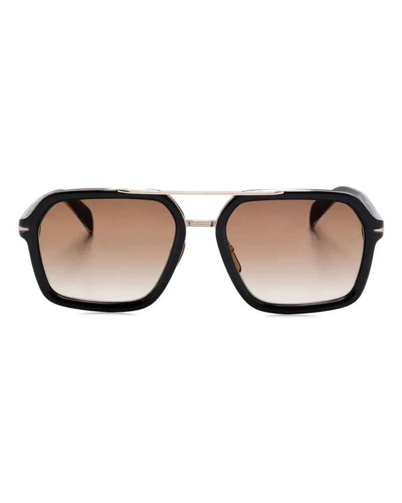 EYEWEAR by DAVID BECKHAM Sonnenbrille mit Oversized-Gestell - Braun Braun