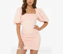 Ariel Kleid mit Puffärmeln - Rosa