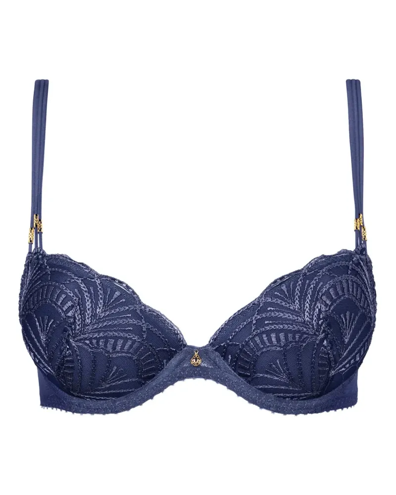 Aubade Vibes Push-up-BH mit Stickerei - Blau Blau