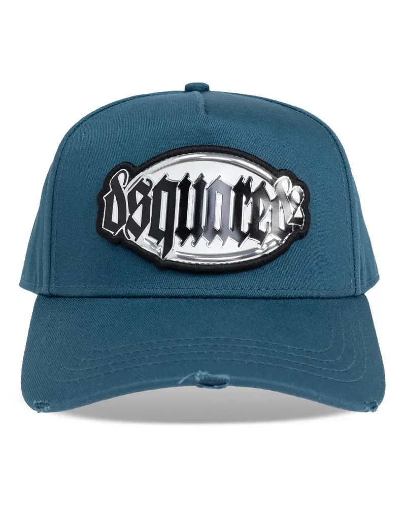 Dsquared2 Baseballkappe mit Logo-Patch - Blau Blau
