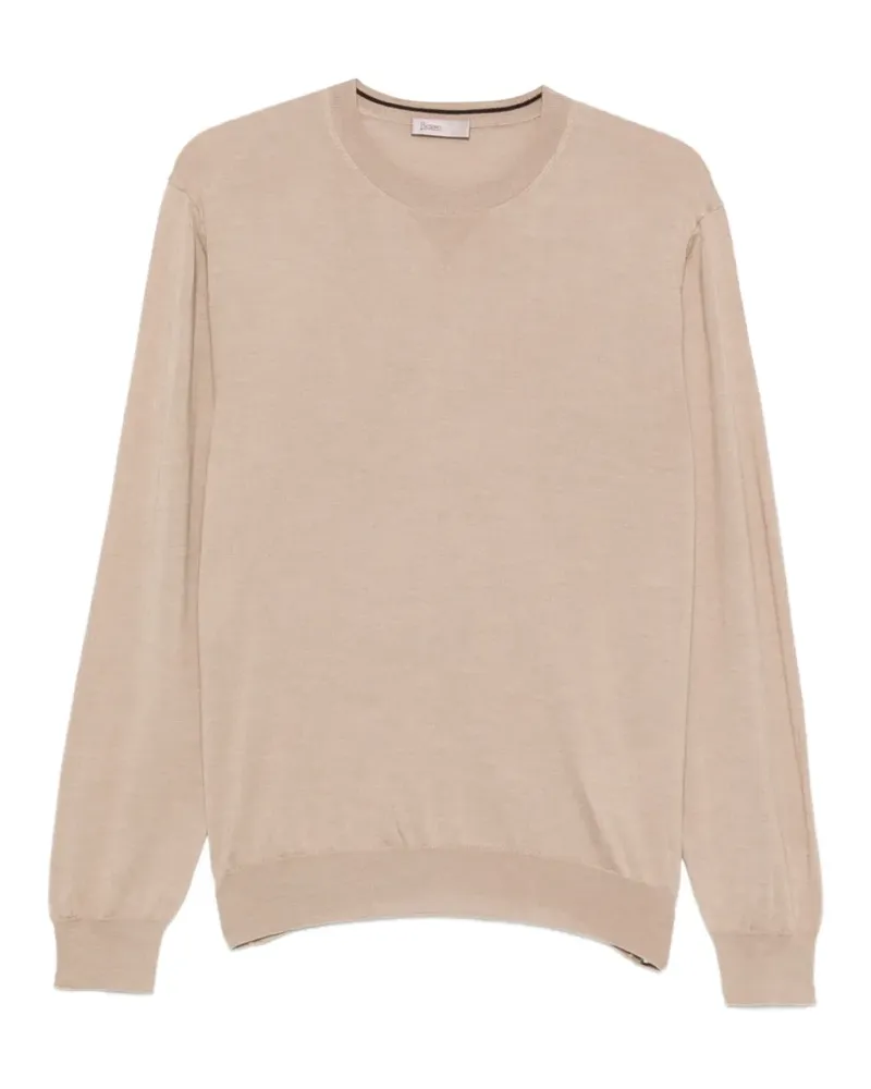 Herno Pullover mit Rundhalsausschnitt - Nude Nude