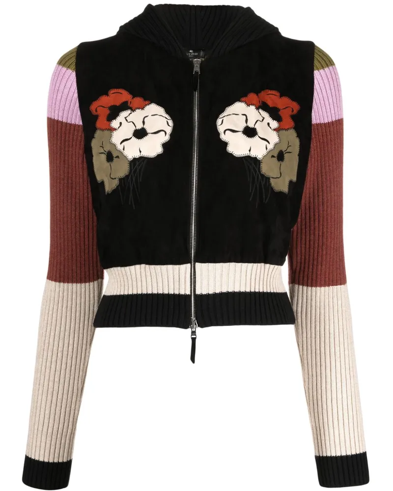 Etro Cardigan mit Kapuze - Schwarz Schwarz