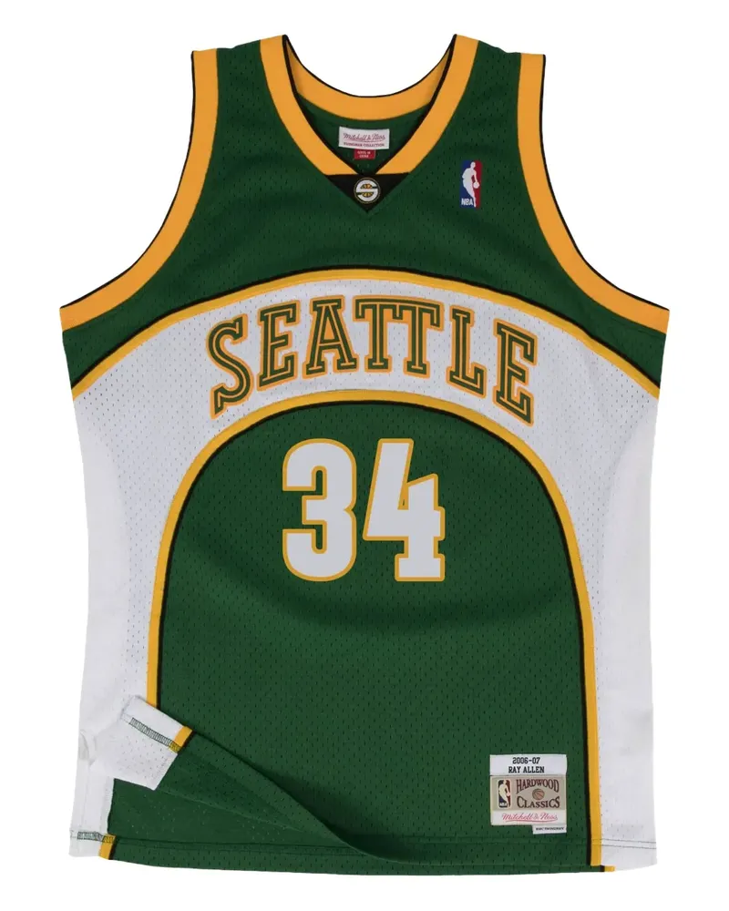 Mitchell & Ness x NBA Seattle Supersonics 2006 Ray Allen Swingman Tanktop - Grün Grün