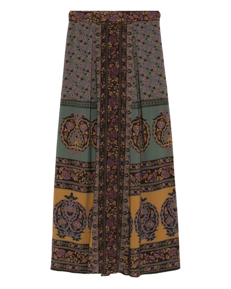 ba&sh Bayer midi skirt - Braun Braun
