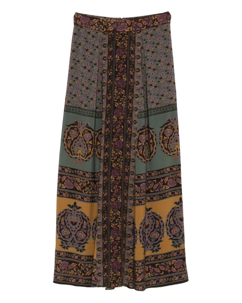ba&sh Bayer midi skirt - Braun Braun