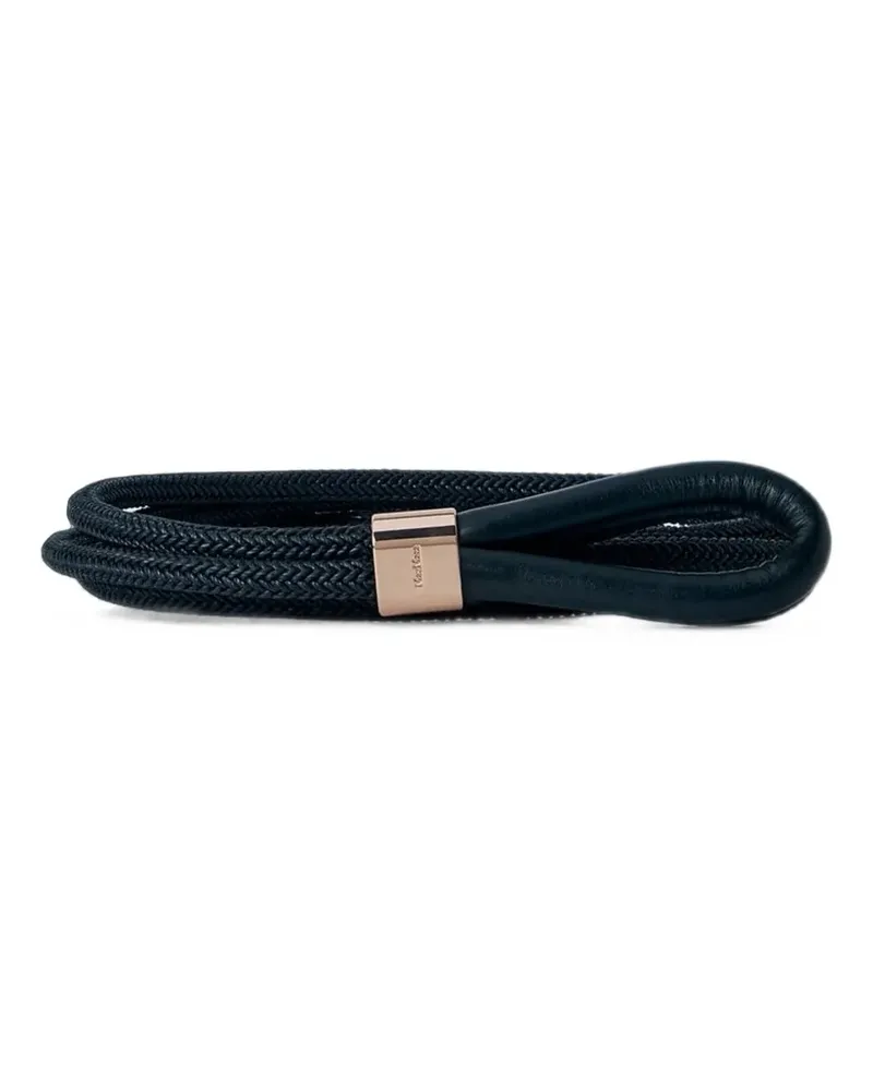 Max Mara Geflochtener Gürtel mit Metallic-Detail - Schwarz Schwarz