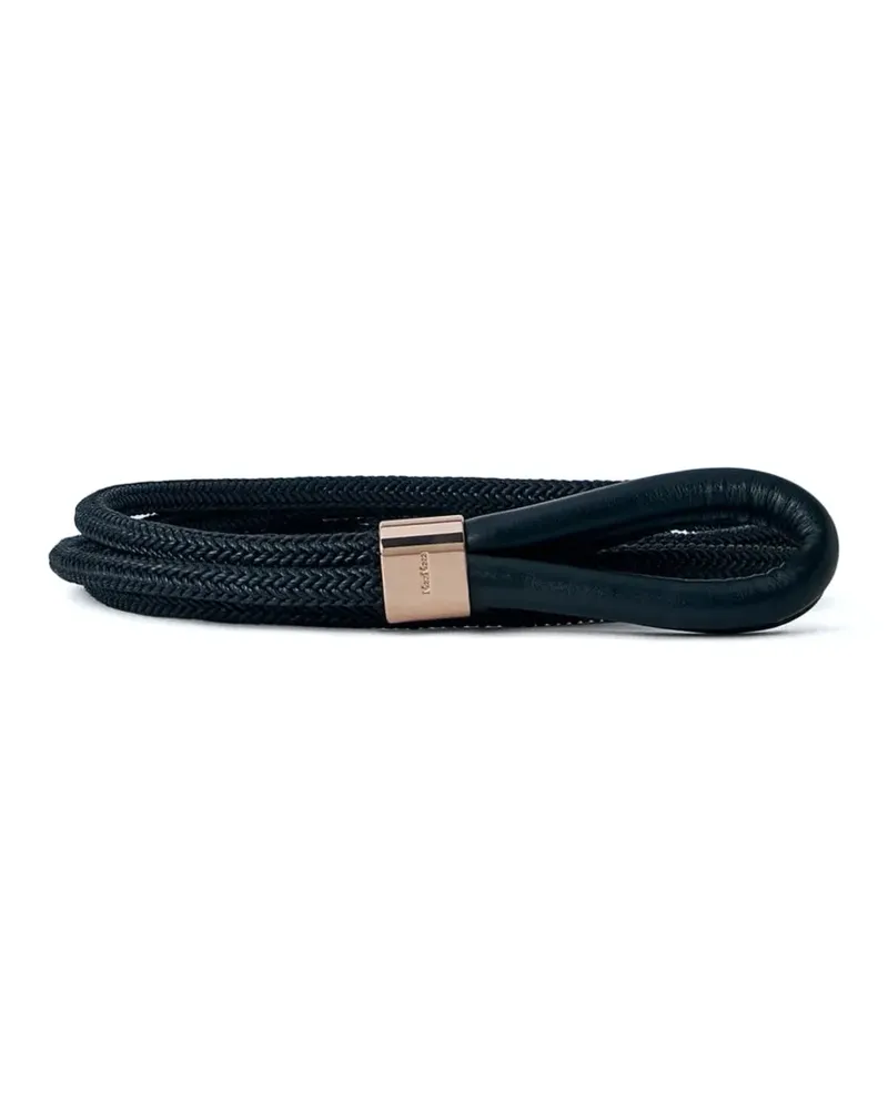 Max Mara Geflochtener Gürtel mit Metallic-Detail - Schwarz Schwarz