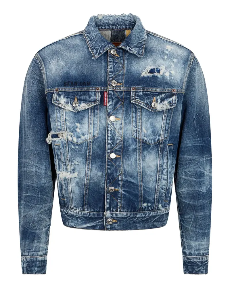 Dsquared2 Brando Classic L.A. Jeansjacke - Blau Blau