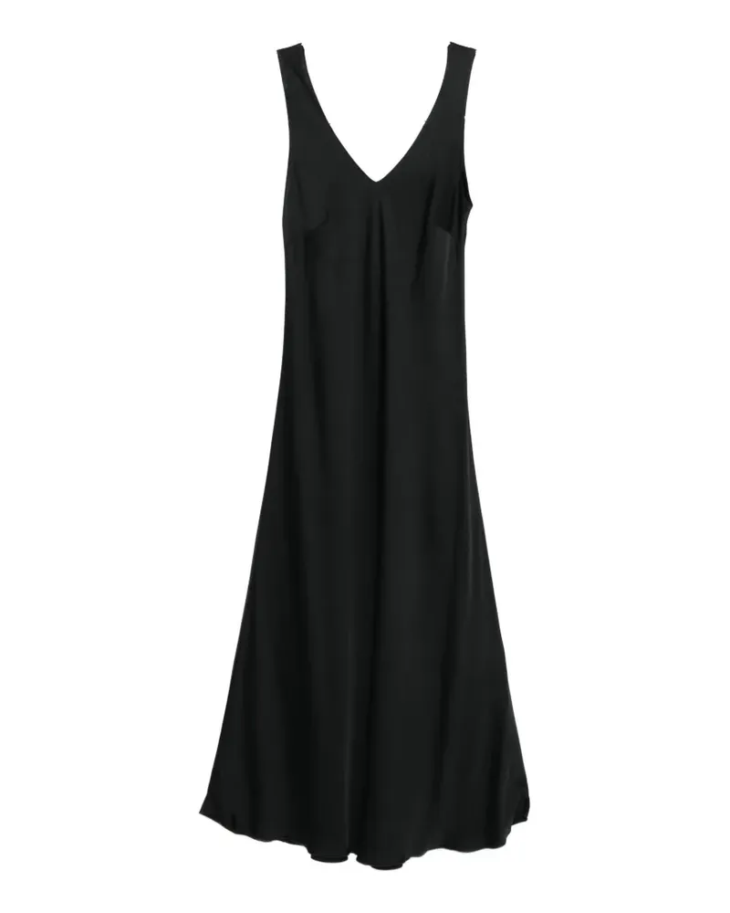 Dixie V-neck midi dress - Schwarz Schwarz