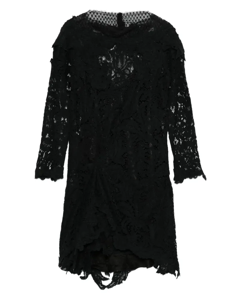 Isabel Marant Rubiana Midikleid aus Blumenspitze - Schwarz Schwarz