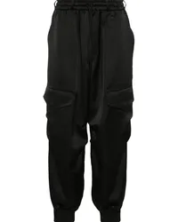 Y-3 TCH Seersucker-Cargohose Schwarz