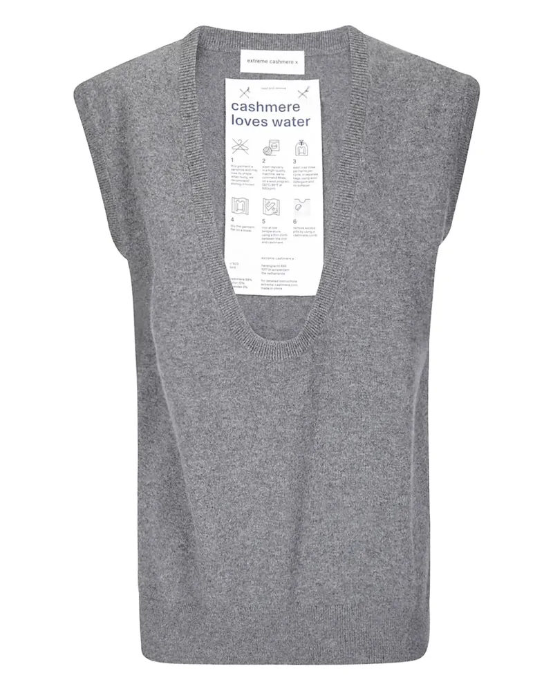 extreme cashmere Weste aus Kaschmir - Grau Grau