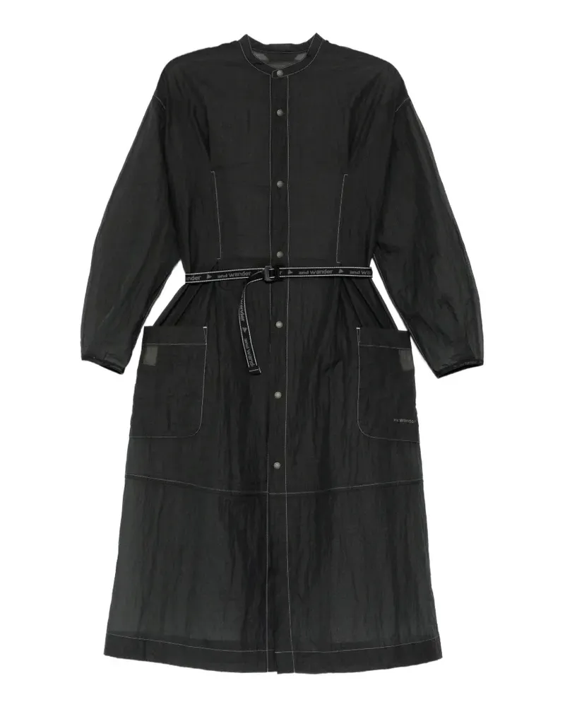 and wander sheer ripstop shirt - Schwarz Schwarz