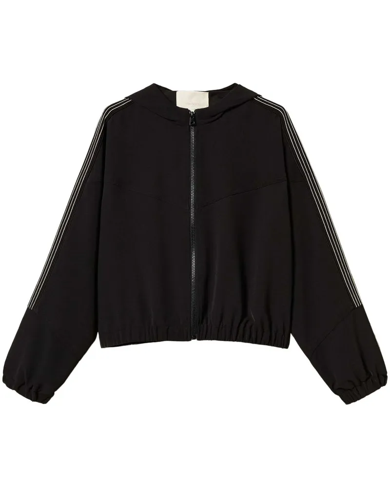 Twin-Set Jacke mit Stickerei - Schwarz Schwarz