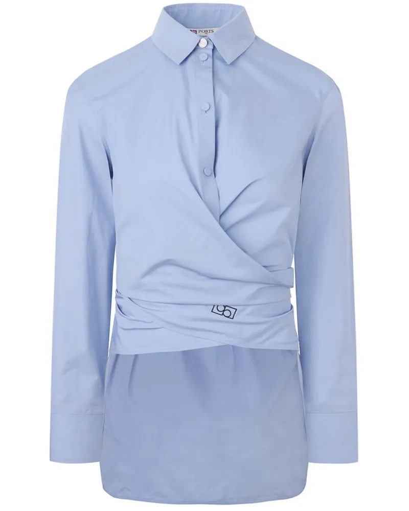 Ports 1961 Gewickeltes Hemd - Blau Blau