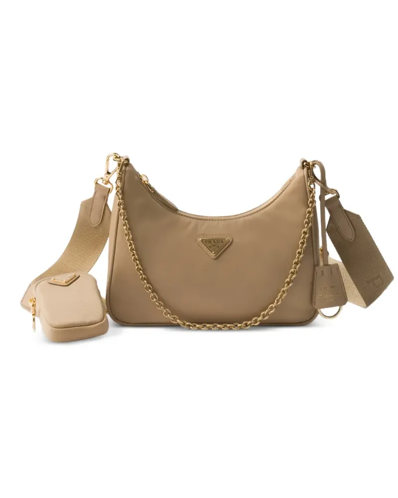 Prada Re-Edition 2005 Re-Nylon shoulder bag - Nude Nude