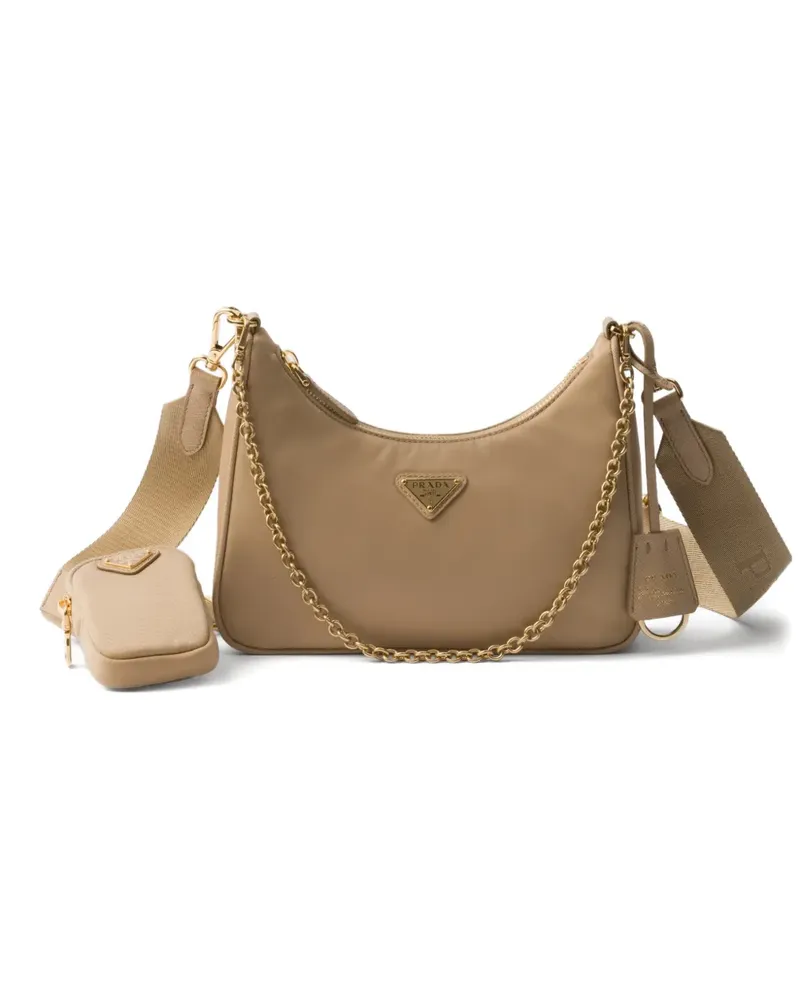 Prada Re-Edition 2005 Re-Nylon shoulder bag - Nude Nude