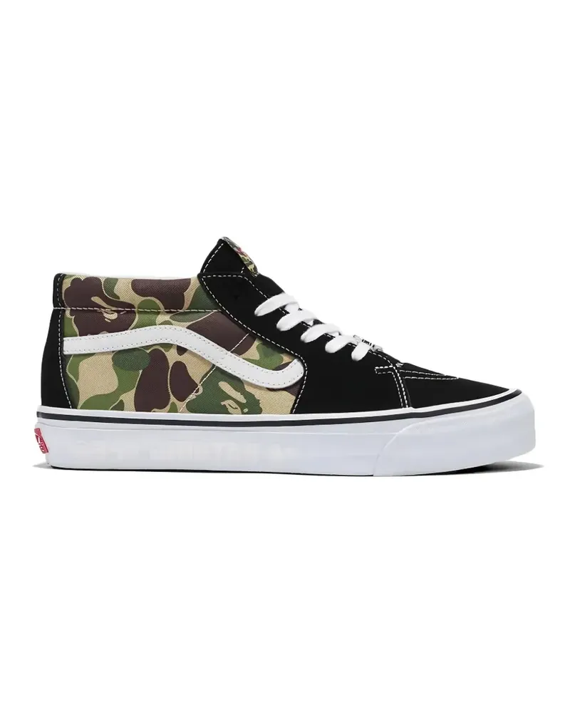 Vans x BAPE SK8-mid sneakers - Schwarz Schwarz
