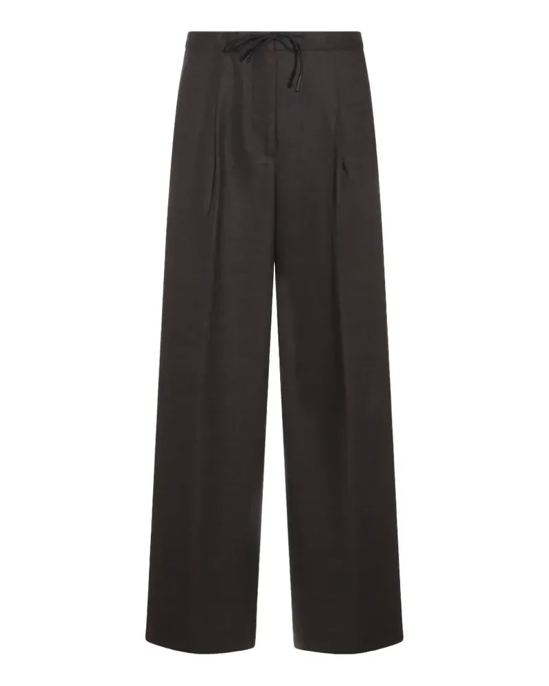 nine:inthe:morning pleated drawstring trousers - Braun Braun