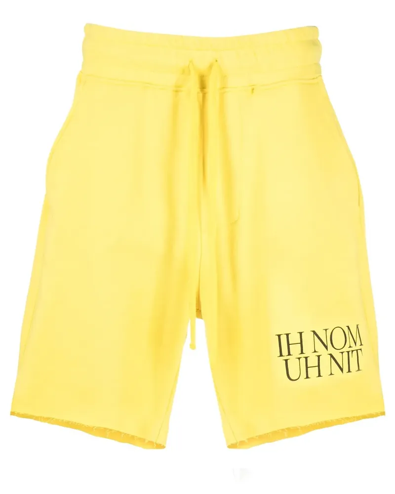IH NOM UH NIT Joggingshorts mit Logo-Print - Gelb Gelb
