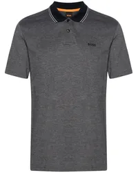 HUGO BOSS Poloshirt mit Logo-Applikation Grau