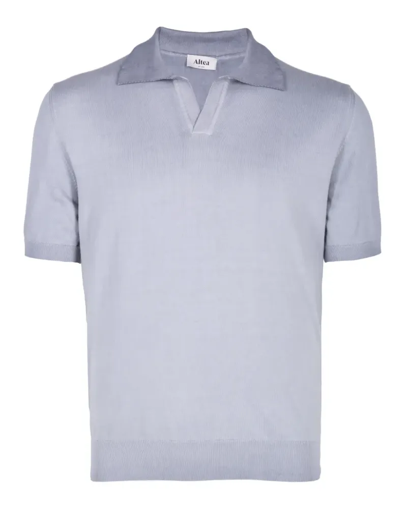 Altea Gestricktes Poloshirt - Grau Grau