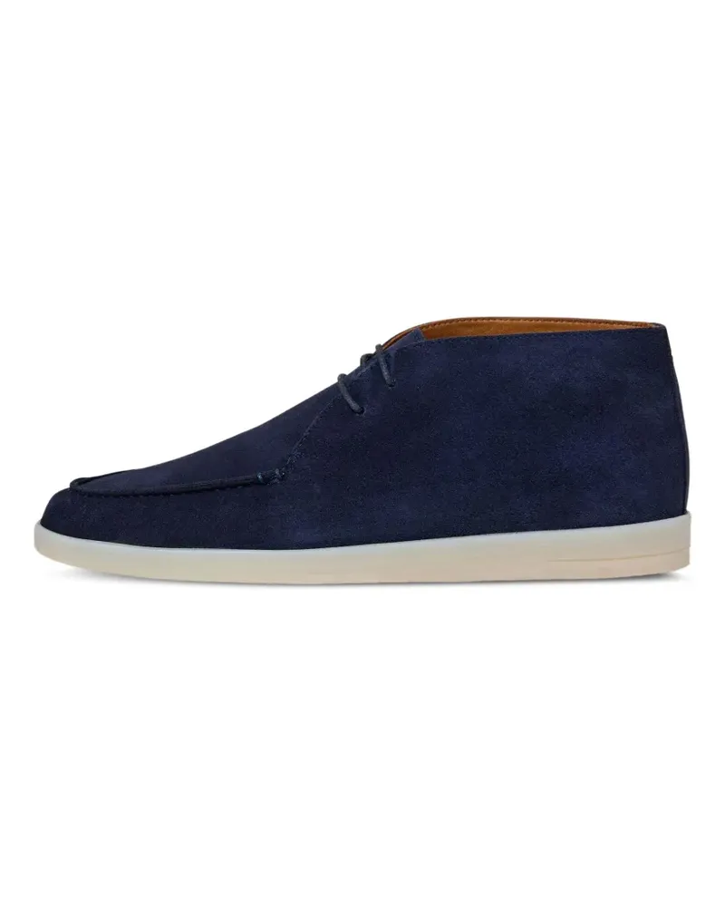 Hackett Martins Segelschuhe aus Wildleder - Blau Blau