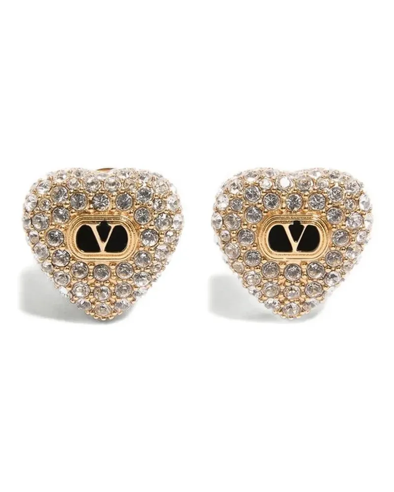 Valentino Garavani Coeur Royal Ohrringe mit Kristallen - Gold Gold