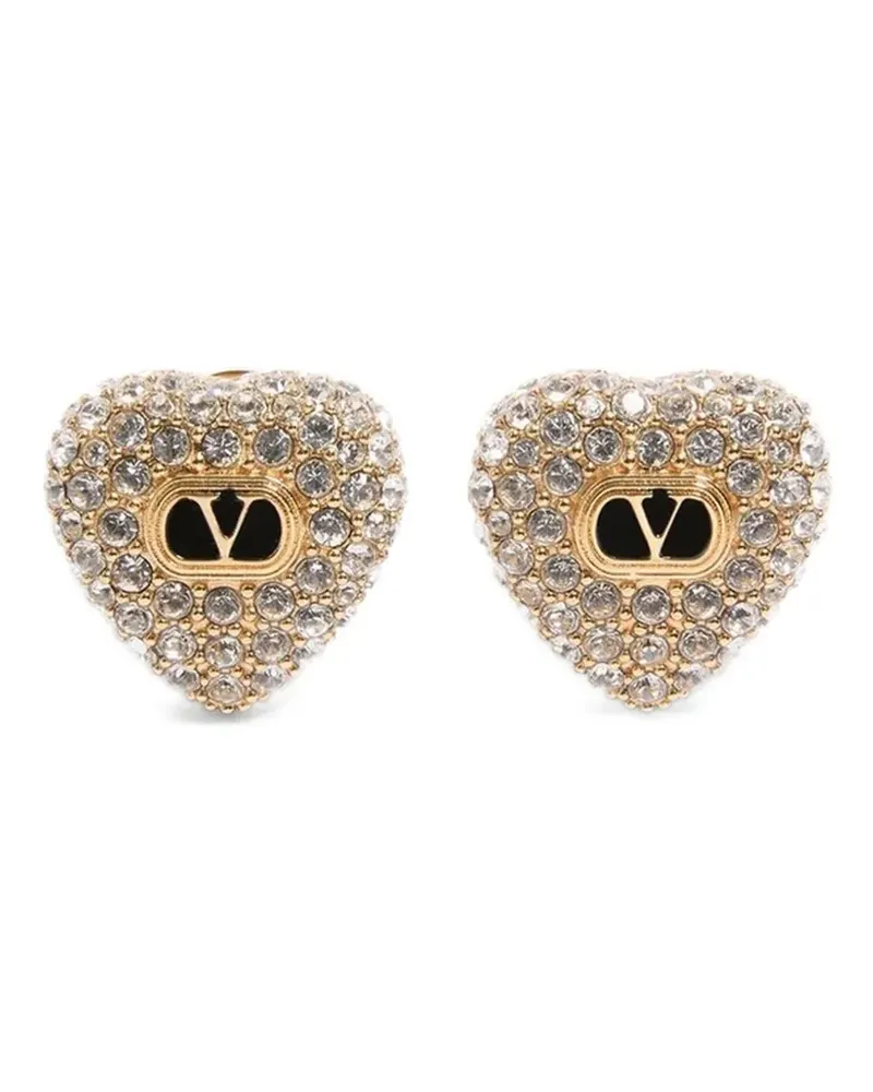 Valentino Garavani Coeur Royal Ohrringe mit Kristallen - Gold Gold