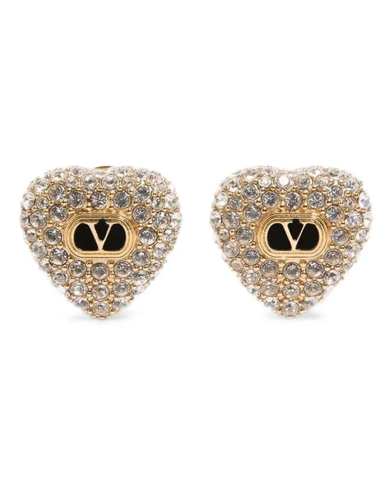 Valentino Garavani Coeur Royal Ohrringe mit Kristallen - Gold Gold
