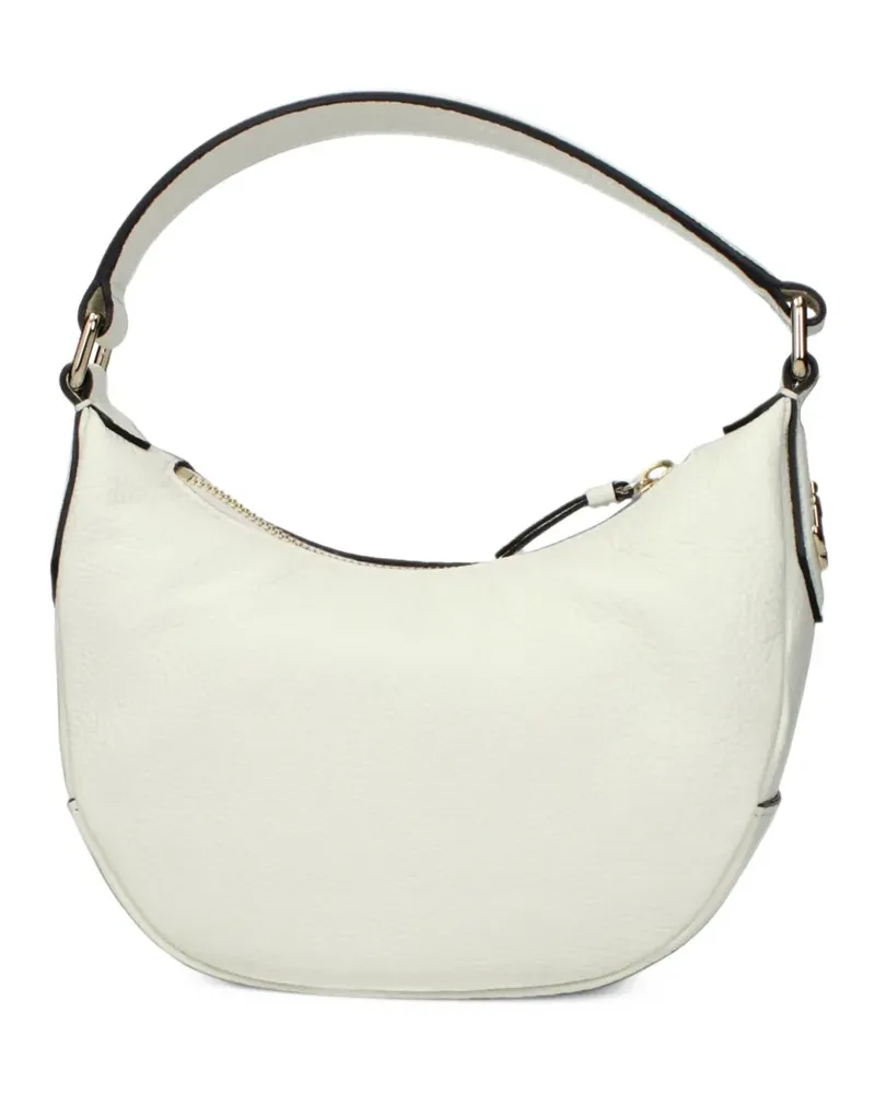 Jimmy Choo logo-plaque leather tote bag - Weiß Weiß
