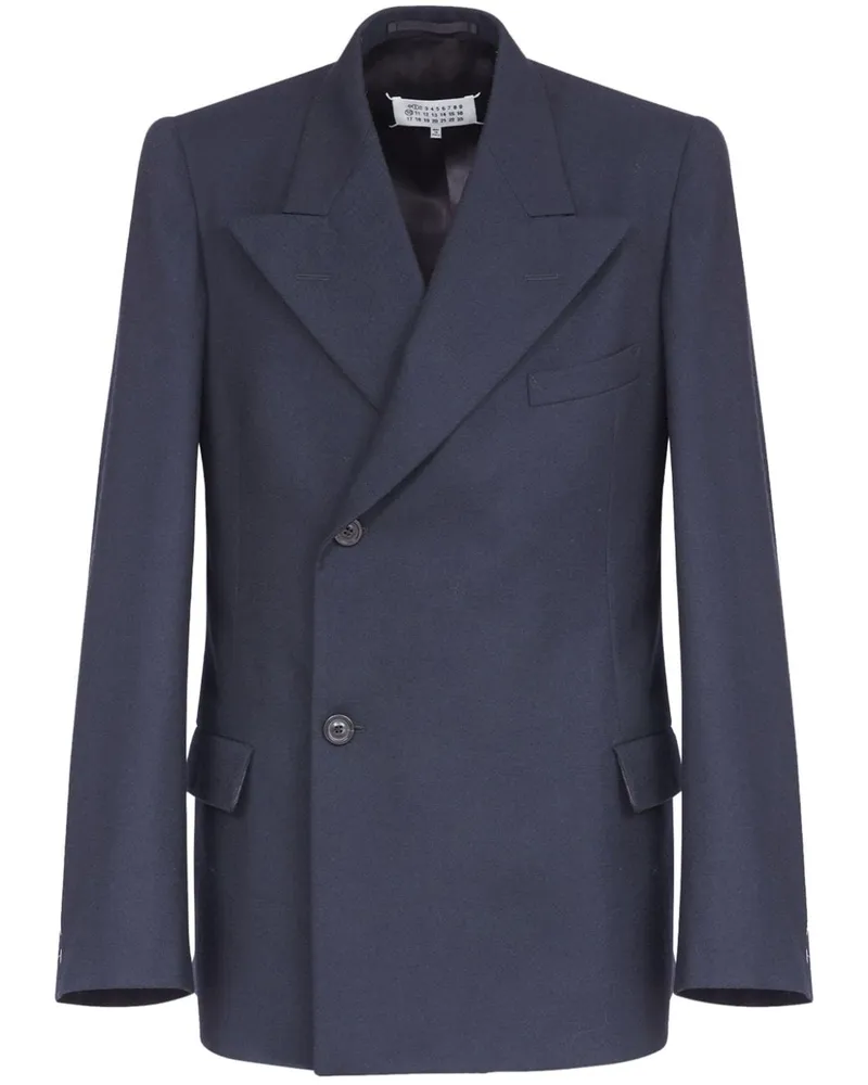 Maison Margiela Barathea Sakko Blau