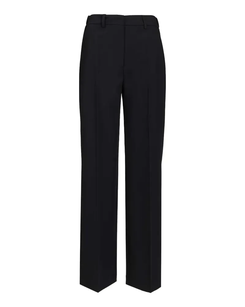 Al Duca D’Aosta 1902 pressed-crease wide-leg trousers - Blau Blau