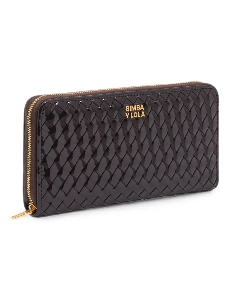 BIMBA Y LOLA Großes Portemonnaie mit Aubergine - Violett Violett