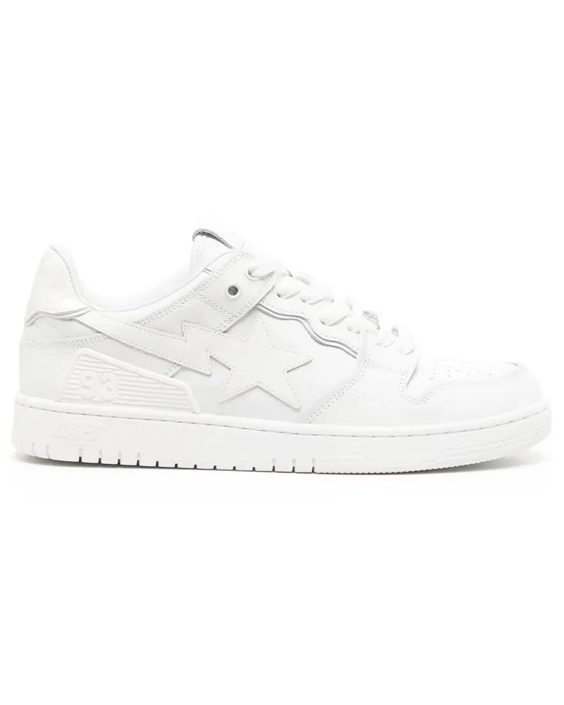BAPE Sneakers mit Stern-Patch - Weiß Weiß