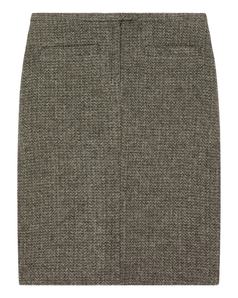 Courrèges Strukturierter Minirock - Schwarz Schwarz