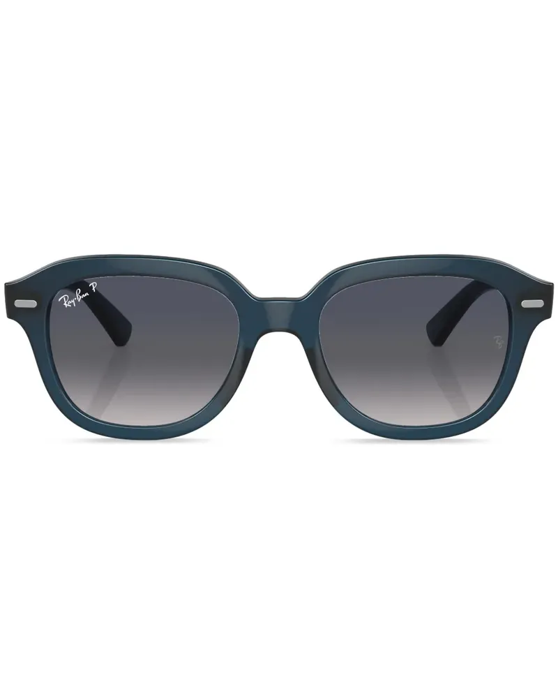 Ray Ban Erik Sonnenbrille mit rundem Gestell - Blau Blau