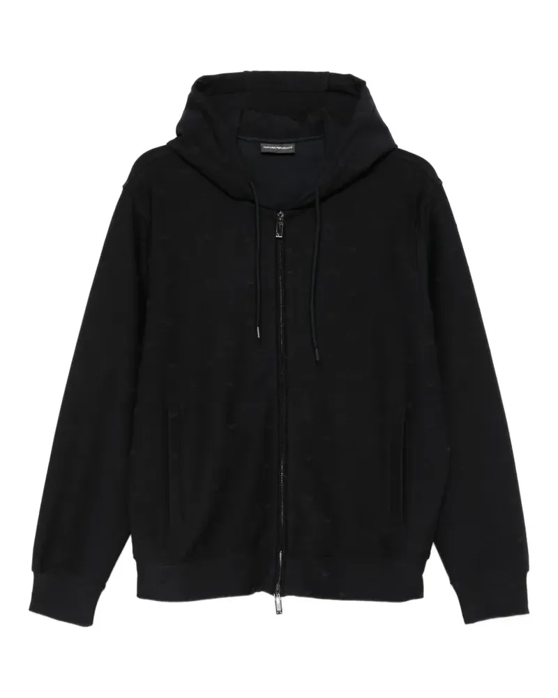Emporio Armani Kapuzenjacke mit Reißverschluss - Blau Blau