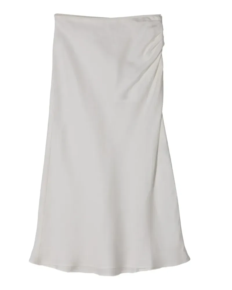 House of Dagmar draped midi skirt - Weiß Weiß