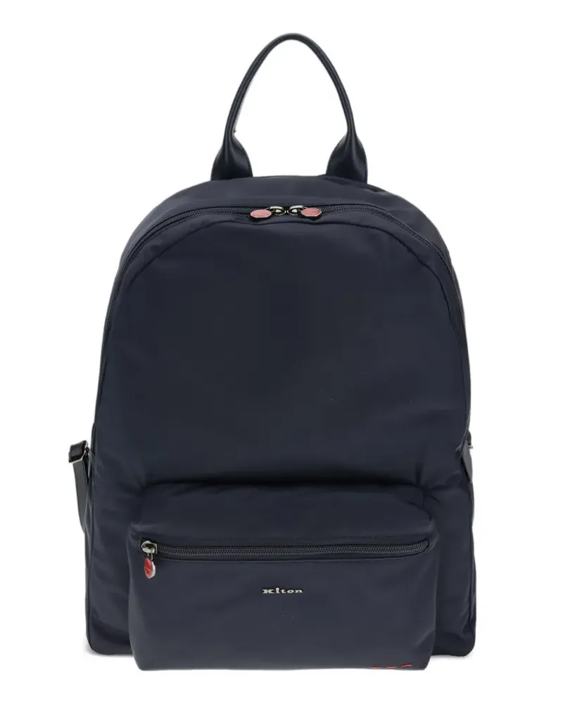 Kiton zip-pocket backpack - Blau Blau