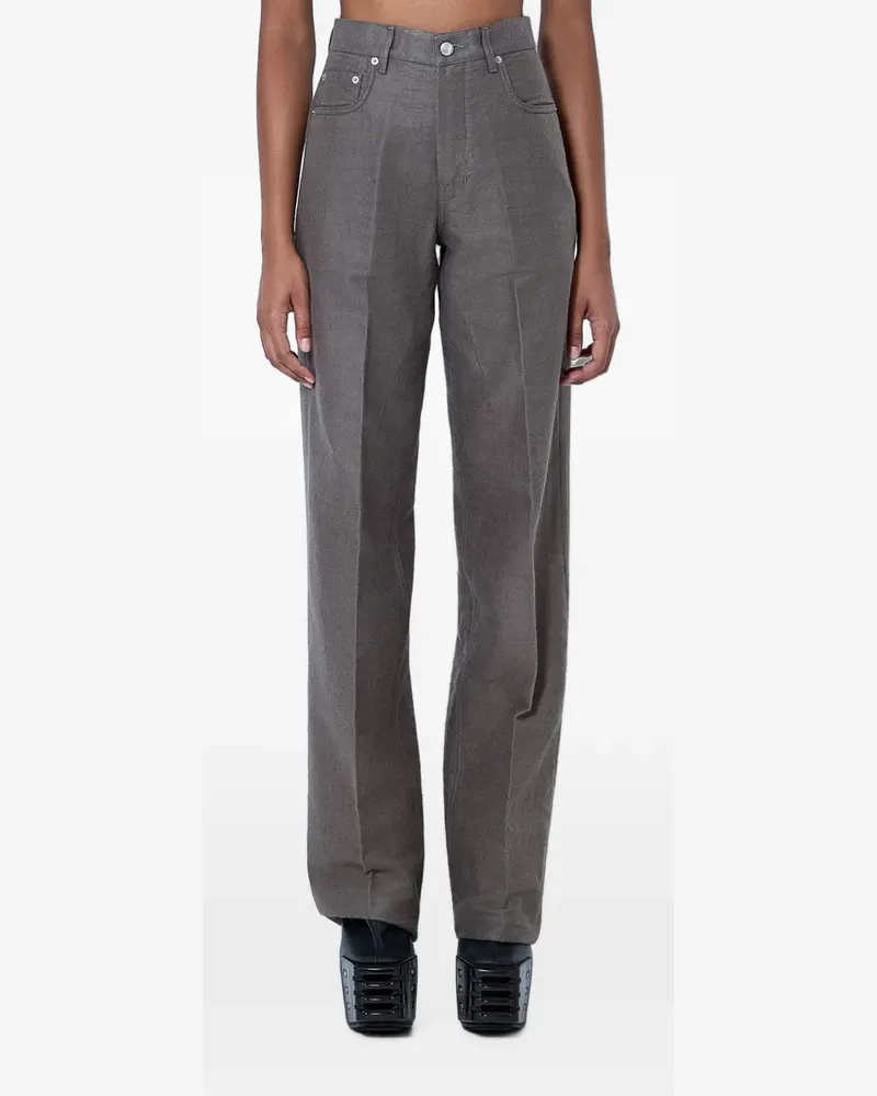 Rick Owens Gerade Hose im Five-Pocket-Design - Grau Grau