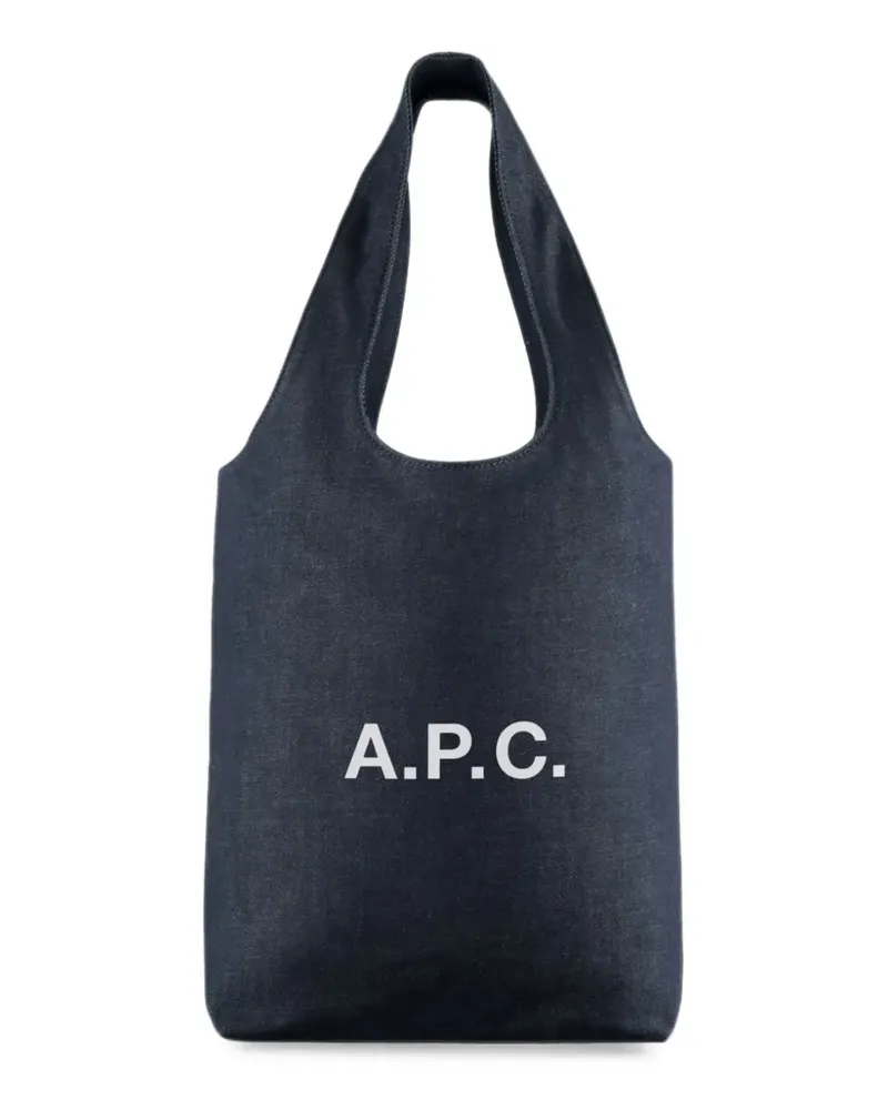A.P.C. Mittelgroße Ninon Jeans-Tote Bag - Blau Blau