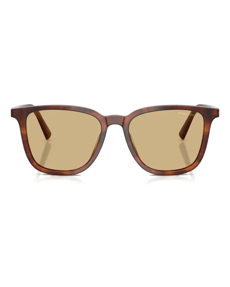Miu Miu Sonnenbrille in Schildpattoptik - Braun Braun