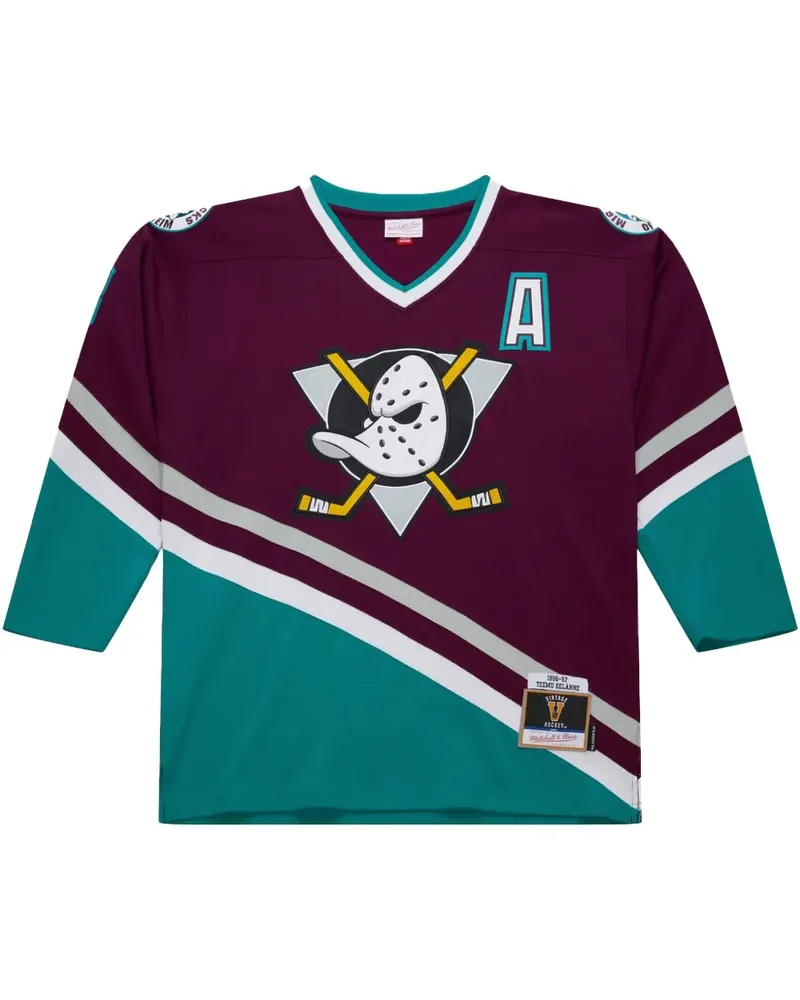 Mitchell & Ness NHL Dark "Ducks 1996 Teemu Selanne" Trikot - Violett Violett